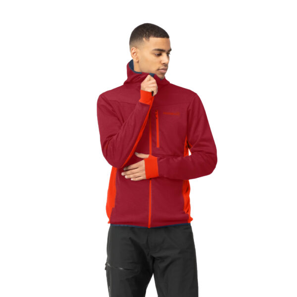 Norrona Warm Octa Hood Men Rhubarb