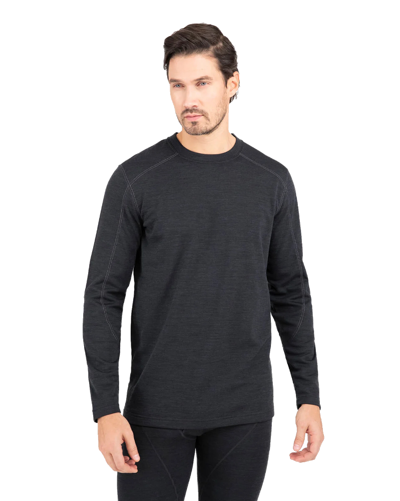 Terramar Thermawool Crew Mens Smoke Heather