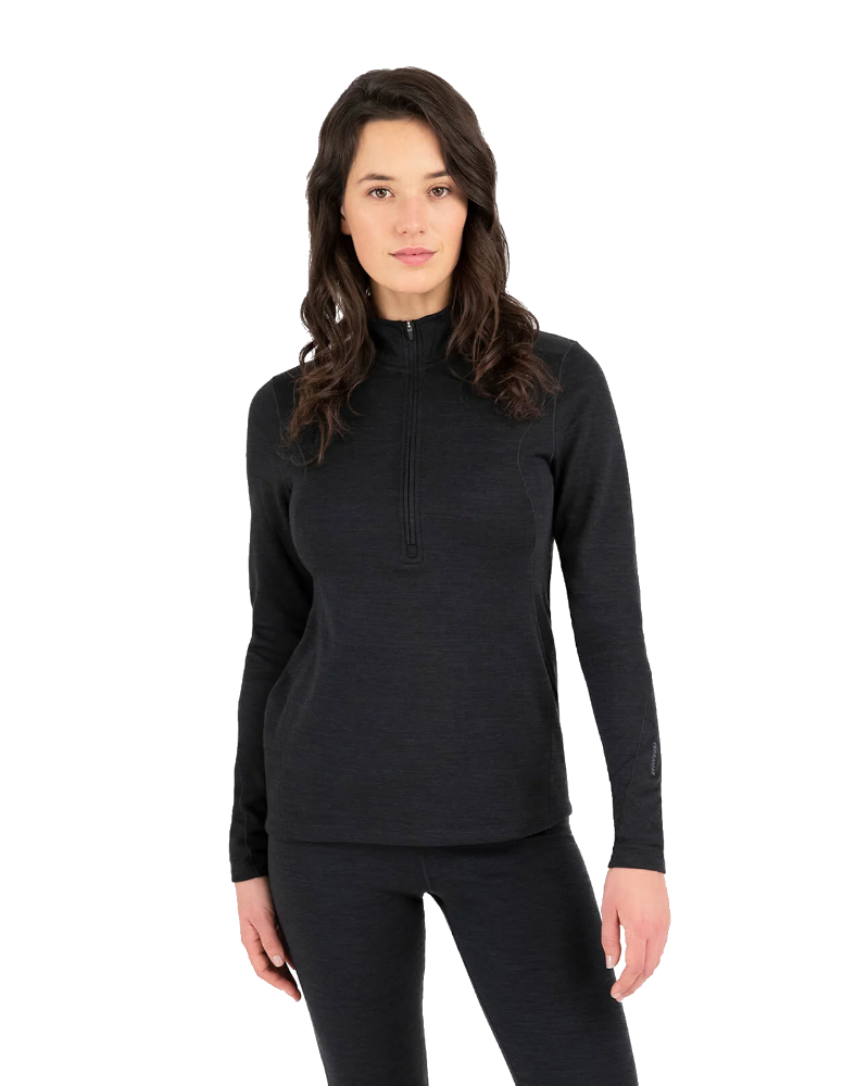 Terramar Thermawool Half Zip - Wmn 30_ Off Smoke Heather