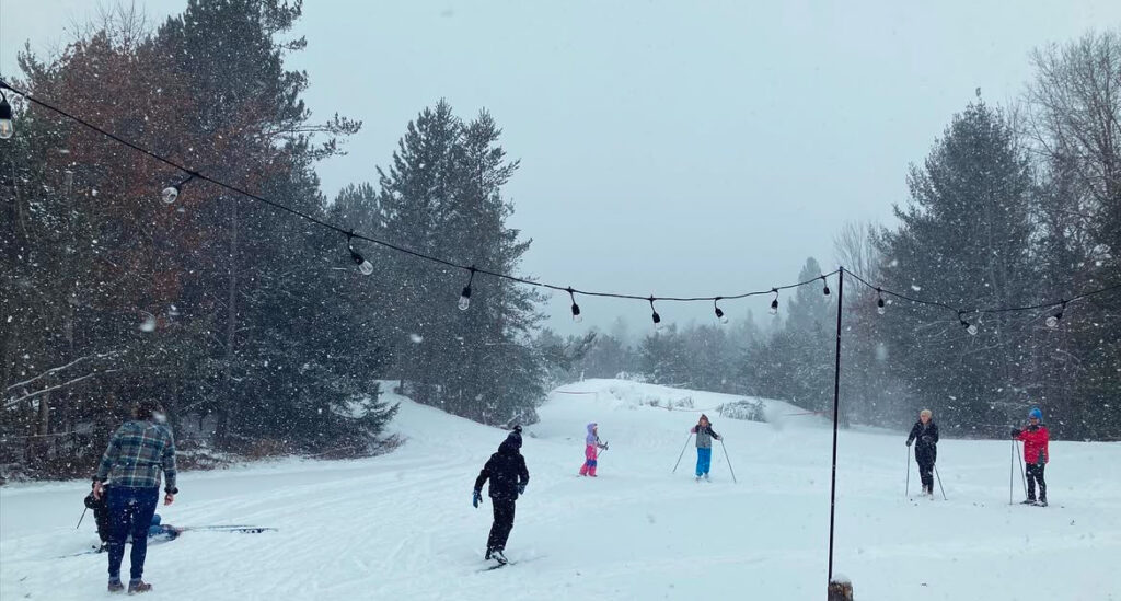 snowy practice area cross country ski headquarters