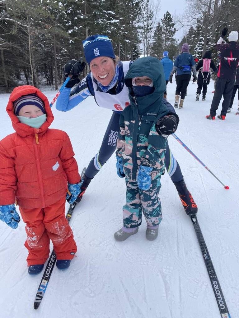 mariah ski race with kids xc ski hq