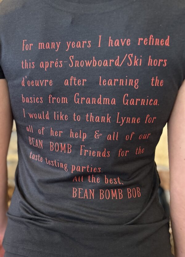 Bob's Bean Bomb Shirt Womens Back'